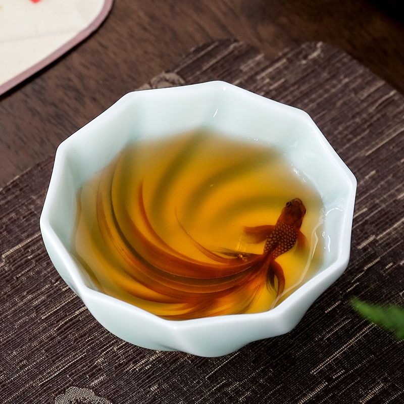 Celadon Ceramic Cup - الإبداعية سيلادون فناجين الشاي اليدوية كوي