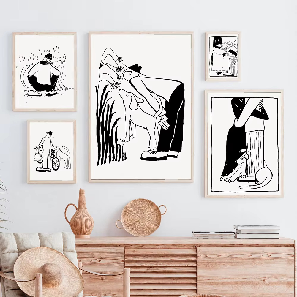 The Korean Lifestyle - ملصق قماشي ممتع بتصميم كوري بسيط
