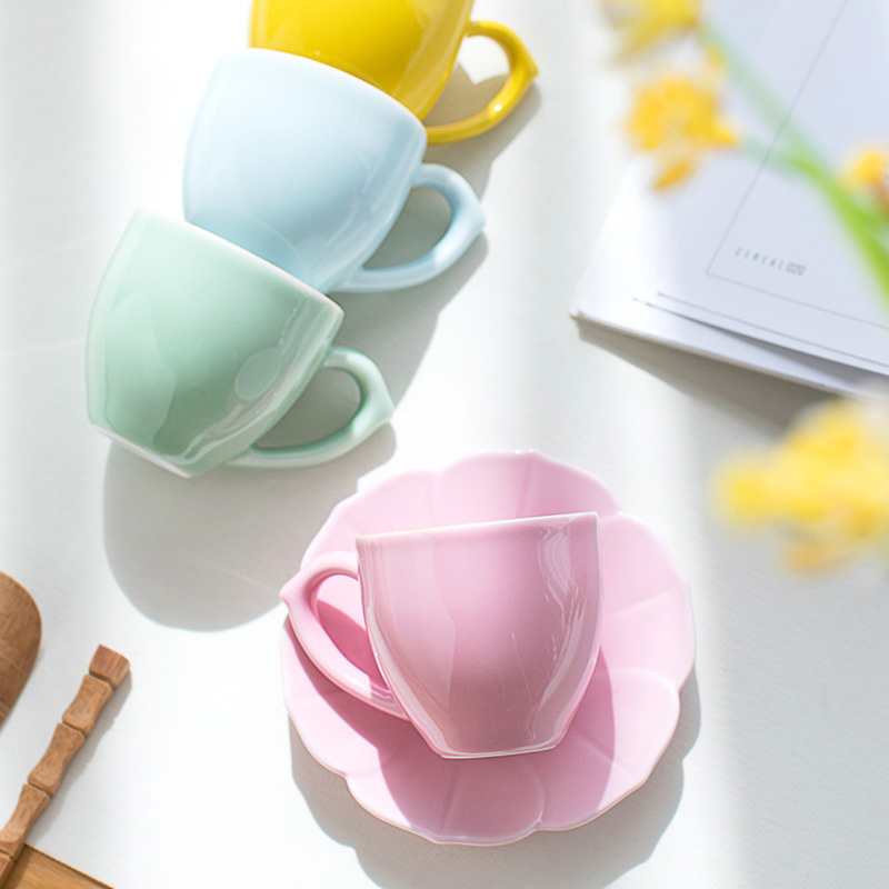كوب شاي سيراميك فاخر بمقبض من  - مراجعة Celadon Ceramic Cup وسعره
