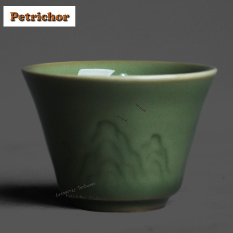 طقم أكواب شاي سيلادون يوي كيلن - مراجعة Celadon Ceramic Cup وسعره