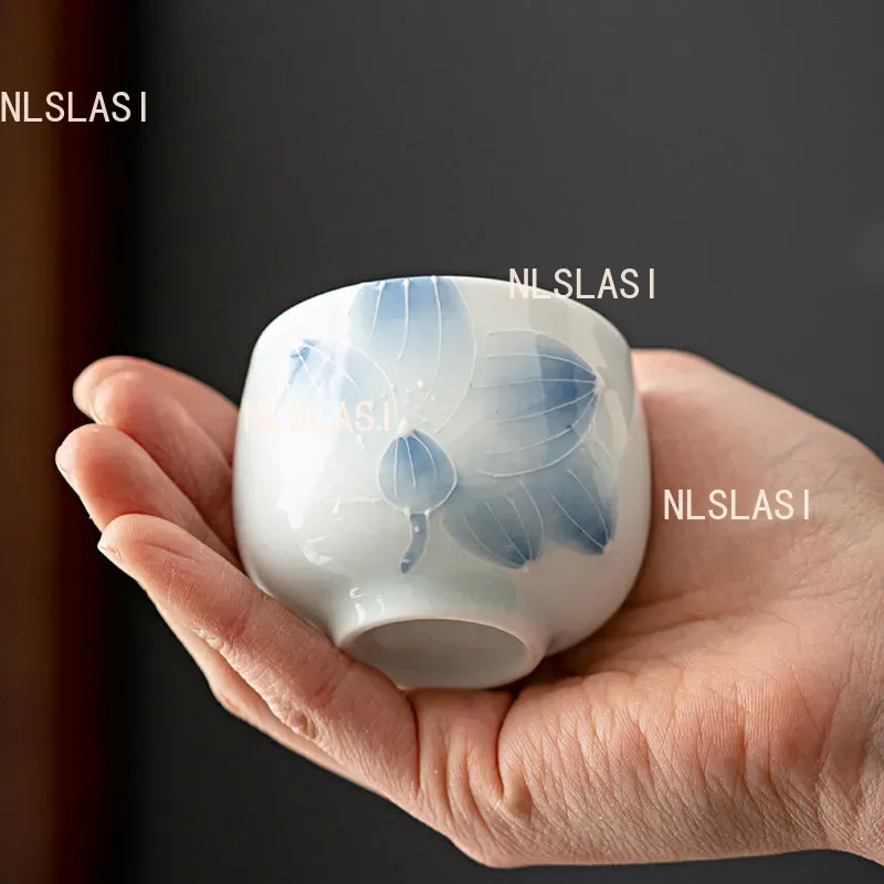 1 قطعة اكسسوارات الشاي فرن است - مراجعة Celadon Ceramic Cup وسعره