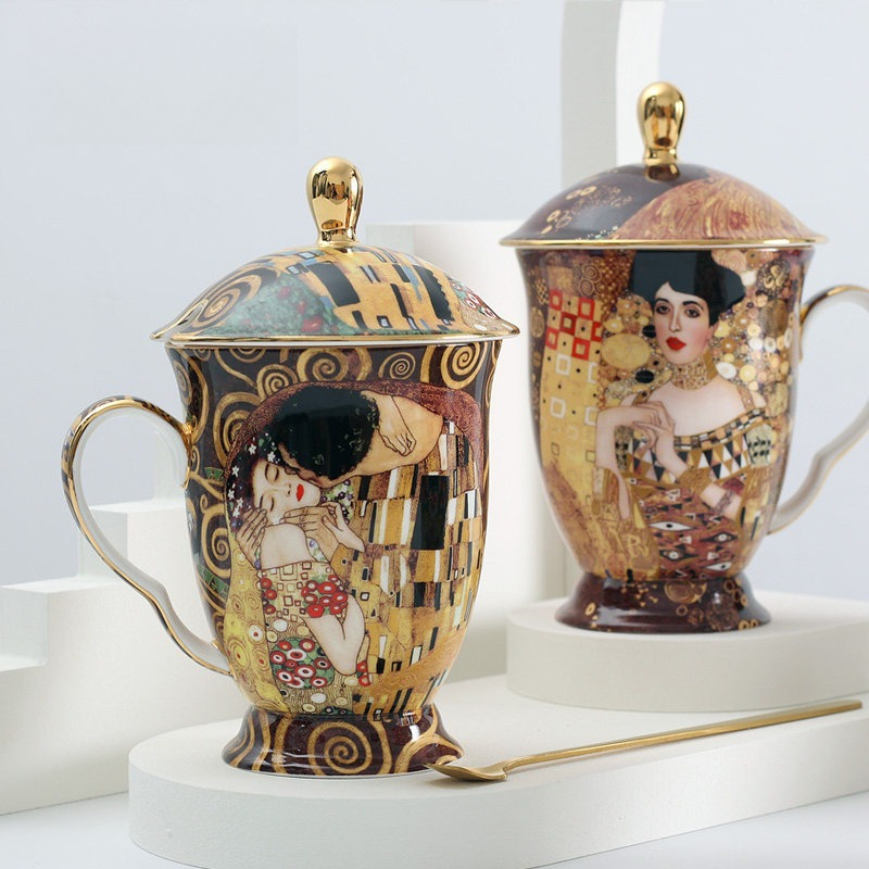 كوب سيراميك أوروبي مع غطاء ومل - مراجعة Celadon Ceramic Cup وسعره